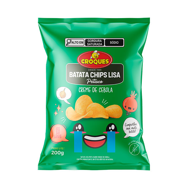 Batata Petisco Lisa Creme de Cebola 200g