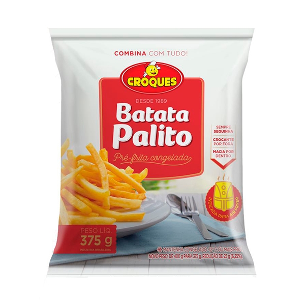 Batata Pré-Frita Congelada 375g